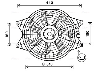 Ventilatorwiel-motorkoeling Ava Cooling KA7537