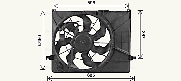 Ava Cooling Ventilatorwiel-motorkoeling KA7545