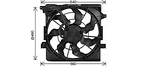 Ava Cooling Ventilatorwiel-motorkoeling KA7548