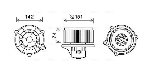 Kachelventilator Ava Cooling KA8224