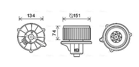 Kachelventilator Ava Cooling KA8227