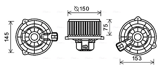 Kachelventilator Ava Cooling KA8243