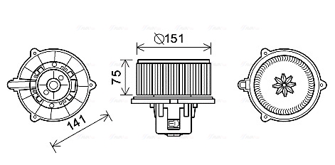 Kachelventilator Ava Cooling KA8247