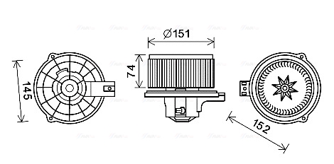 Kachelventilator Ava Cooling KA8252