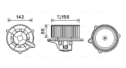 Kachelventilator Ava Cooling KA8254