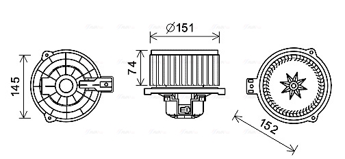 Kachelventilator Ava Cooling KA8258