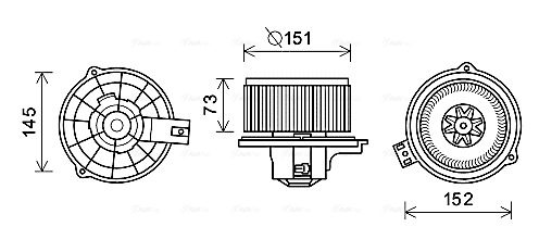 Kachelventilator Ava Cooling KA8266