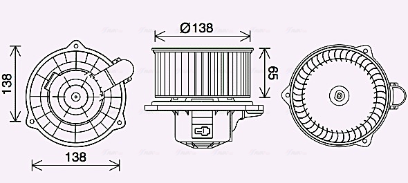 Kachelventilator Ava Cooling KA8287