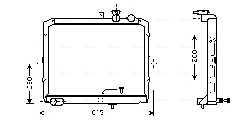 Radiateur Ava Cooling KAA2033