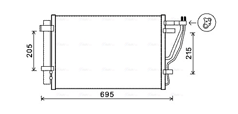Airco condensor Ava Cooling KAA5147D