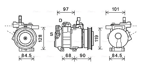 Airco compressor Ava Cooling KAAK261