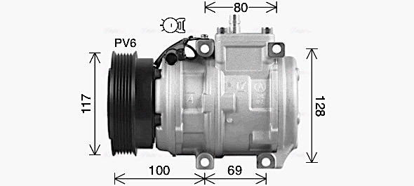 Ava Cooling Airco compressor KAAK336