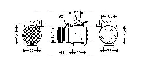 Airco compressor Ava Cooling KAK146