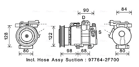 Airco compressor Ava Cooling KAK192