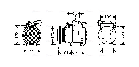 Airco compressor Ava Cooling KAK211
