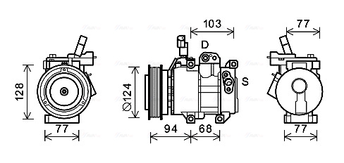 Airco compressor Ava Cooling KAK236