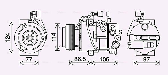 Airco compressor Ava Cooling KAK285