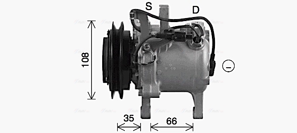 Ava Cooling Airco compressor KBK004