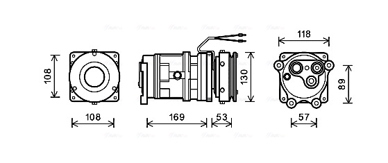 Airco compressor Ava Cooling KMAK002