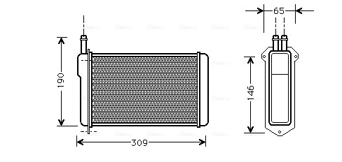 Kachelradiateur Ava Cooling LA6009