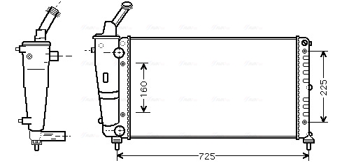 Radiateur Ava Cooling LCA2083