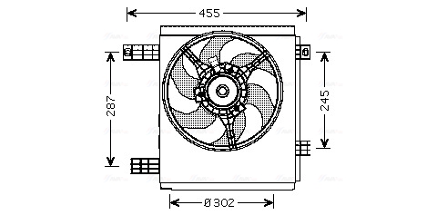 Ventilatorwiel-motorkoeling Ava Cooling MC7501