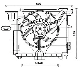 Ventilatorwiel-motorkoeling Ava Cooling MC7507