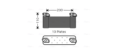 Oliekoeler motorolie Ava Cooling ME3211