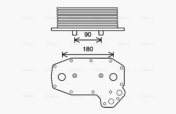 Oliekoeler motorolie Ava Cooling ME3291