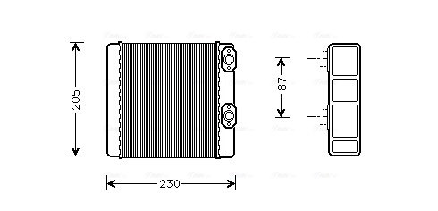 Kachelradiateur Ava Cooling ME6132