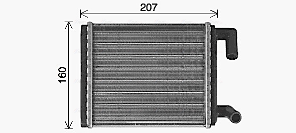 Kachelradiateur Ava Cooling ME6330
