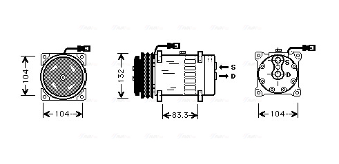 Airco compressor Ava Cooling MFK003