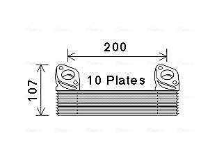 Oliekoeler motorolie Ava Cooling MN3091