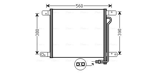 Airco condensor Ava Cooling MN5053