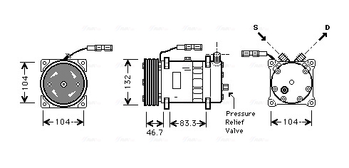 Airco compressor Ava Cooling MNK048