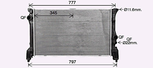 Ava Cooling Radiateur MS2725