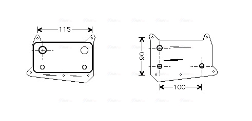 Oliekoeler motorolie Ava Cooling MS3318
