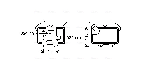 Oliekoeler motorolie Ava Cooling MS3477