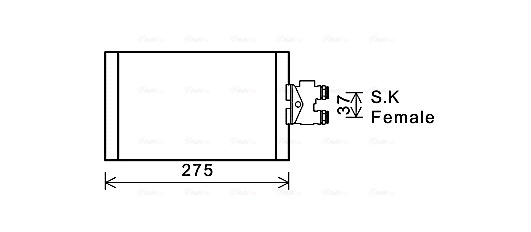 Oliekoeler motorolie Ava Cooling MS3535