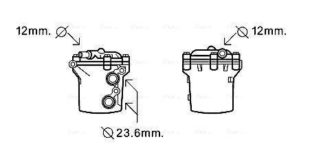 Oliekoeler motorolie Ava Cooling MS3541