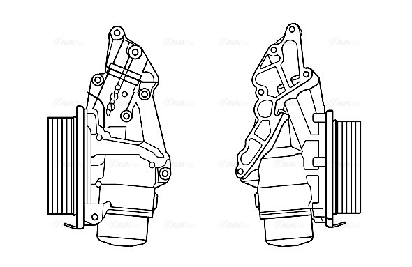 Oliekoeler motorolie Ava Cooling MS3688H