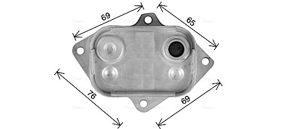 Ava Cooling Oliekoeler motorolie MS3743