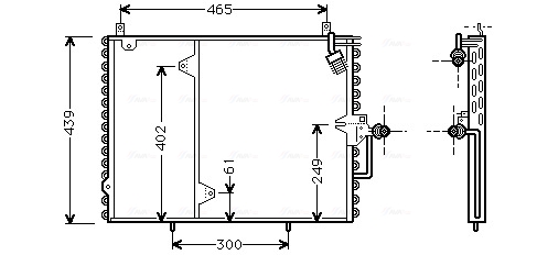 Airco condensor Ava Cooling MS5160