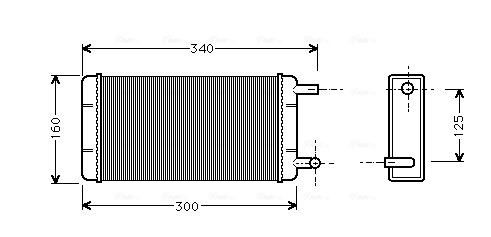 Kachelradiateur Ava Cooling MS6108