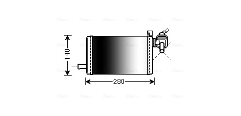 Kachelradiateur Ava Cooling MS6483