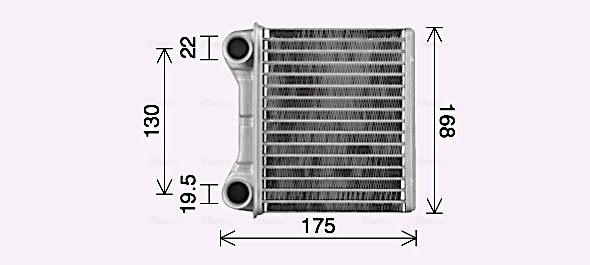 Kachelradiateur Ava Cooling MS6762