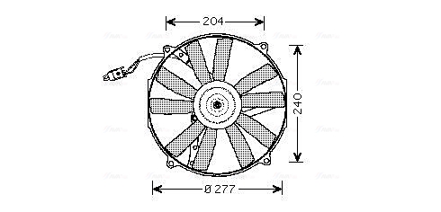 Ventilatorwiel-motorkoeling Ava Cooling MS7513