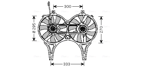 Ventilatorwiel-motorkoeling Ava Cooling MS7514