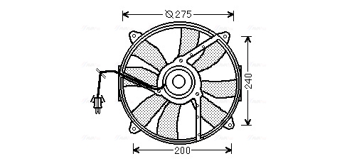 Ventilatorwiel-motorkoeling Ava Cooling MS7520