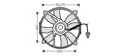 Ventilatorwiel-motorkoeling Ava Cooling MS7521